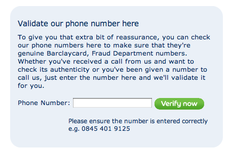 barclaycard fraud prevention
