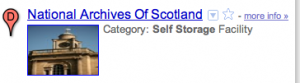 National Archives of Scotland. Category: Self-storage