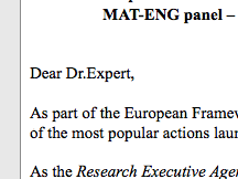 "Dear Dr. Expert,"